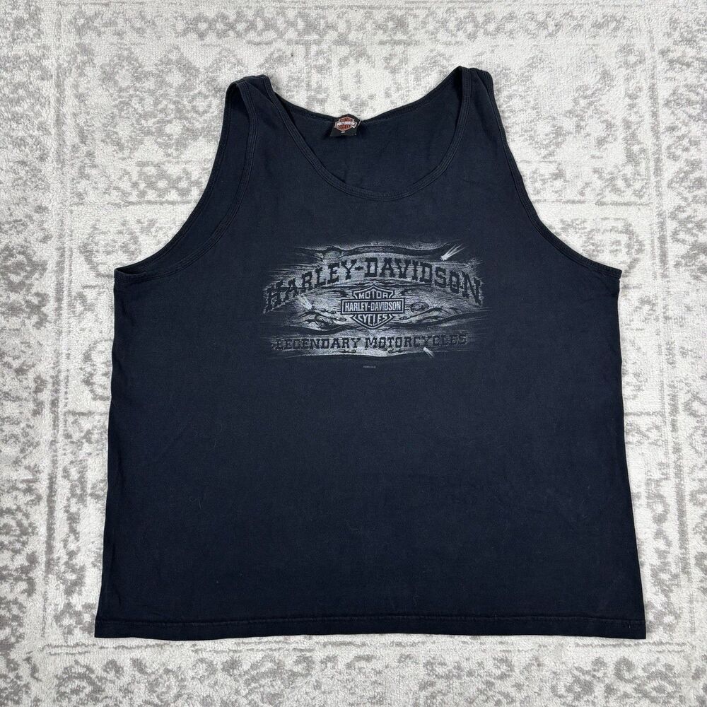 Harley Davidson Tank Top Black Arrow Head Peoria Arizona Sleeveless Size 3X